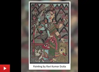 Madhubani Art by Ravi Kumar Dutta (20 years)