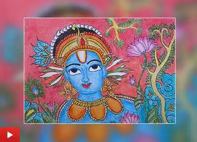 Krishna painting by Anika Nair (10 years)