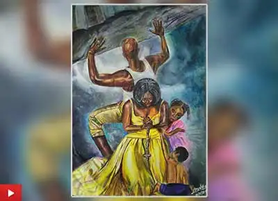 Role of Father, painting by Anushka Jain (class 10)