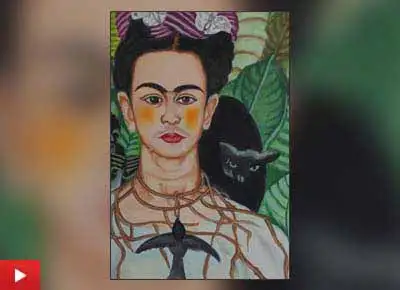Listen to Lata Kumari (12 years) talk about her painting