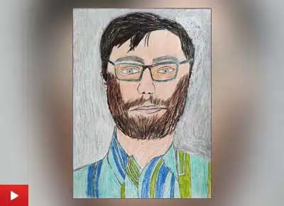 'My father' by Archit Kandpal (9 years) from Faridabad, Haryana