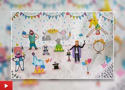 The Circus, painting by J S Anshika (12 years)
