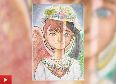 A Variety of Children, painting by Minseon Lee (12 years)