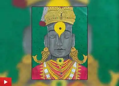 Lord Vitthal painting by Vedika Paithankar (16 years)