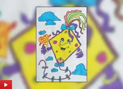 Kite painting by Hamsini Renjith (6 years)