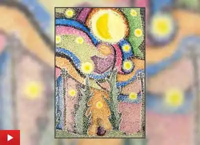 My Own World, painting by Bhoomi Agarwal (12 years)