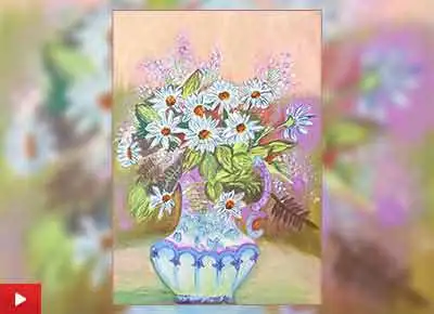 Beauty of Flowers, painting by Nihali Sawant (24 years)