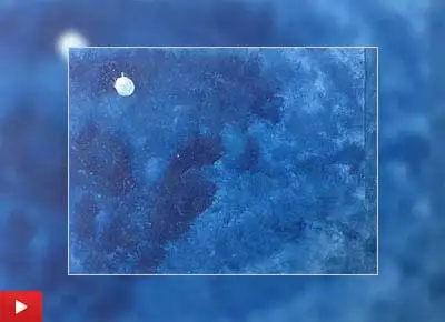 The Blue Sky, painting by Mihir Nikam (10 years)