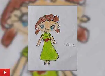 Princess Anna, painting by Nikitha Judith B (5 years)