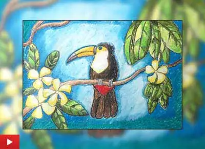 Nature's Beauty, painting by Aadhya Paul (9 years)