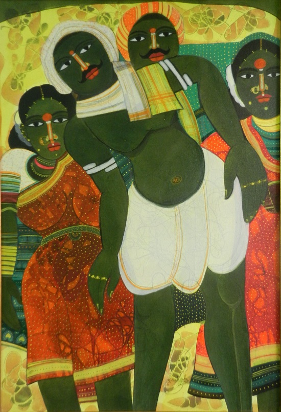 Couple VI, painting by Yasala Balaiah