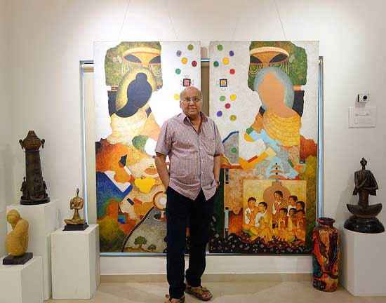 Exhibition of Ajanta paintings - Vijay Kulkarni at Indiaart Gallery