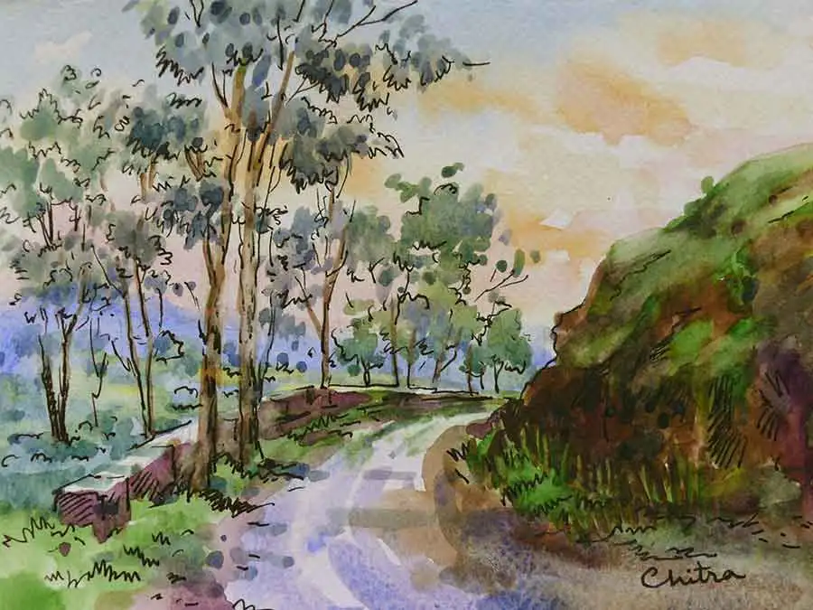 Call of the Hills Exhibition of Paintings and Sketches by Chitra Vaidya