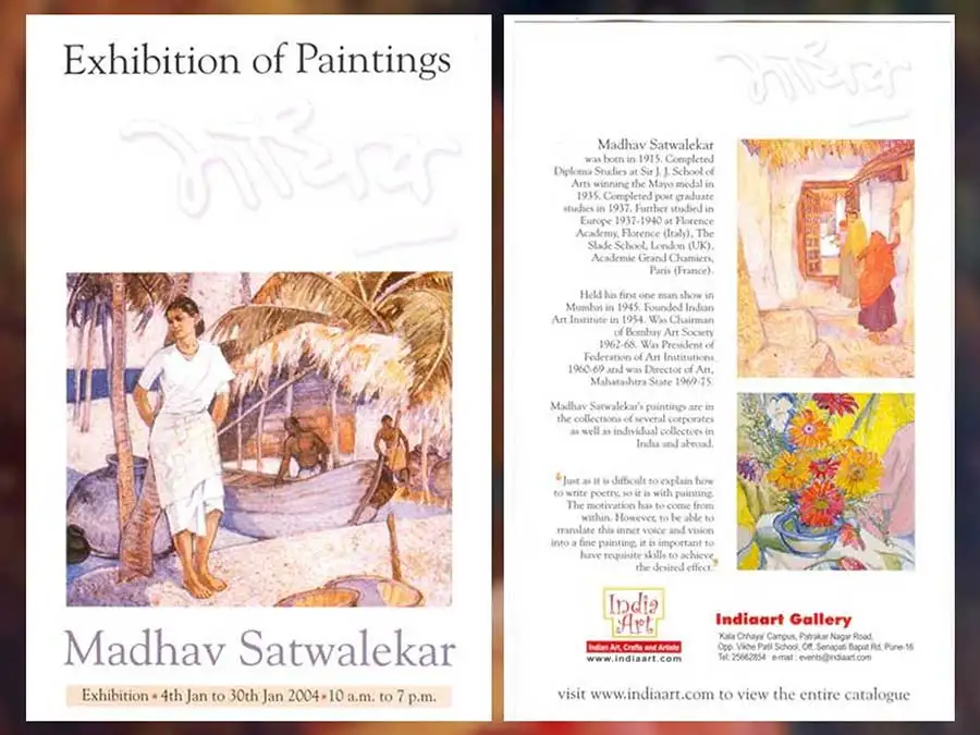 Madhav Satwalekar Exhibition of Paintings