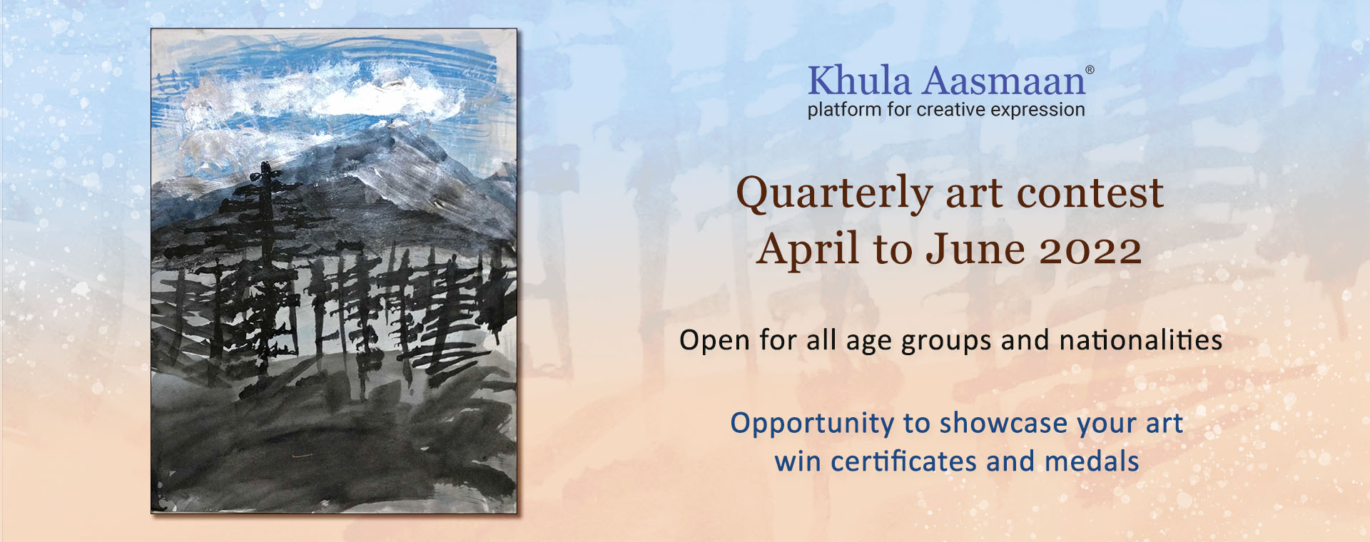 Participate in Khula Aasmaan quarterly art contest