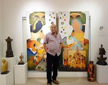 Vijay Kulkarni at Indiaart Gallery - Exhibition of Ajanta paintings