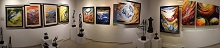 Panoramic view of part of the display from the show - Yoga and Realisation - 1