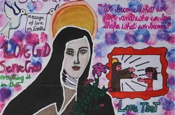 Sanika Pathania talks about her painting of St. Clare of Assisi