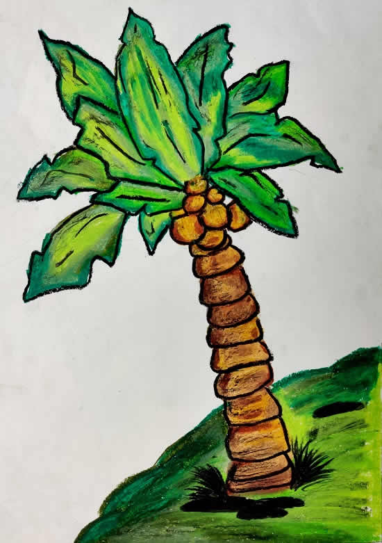 My Favorite Tree, painting by Fatiha Yusuf Shaikh (born : 2006)