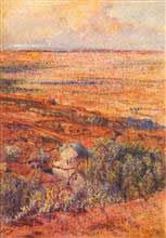 Harmony in Brown & Green Painting by Abalal Rahiman