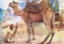 Rest & Hucca Painting by Abalal Rahiman