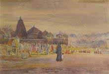 Naroshankar Temple, Painting by D. C. Joglekar
