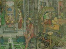 Hanuman II, Painting by J D Gondhalekar