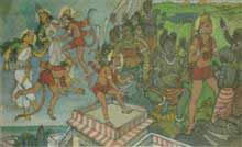 Hanuman III, Painting by J D Gondhalekar