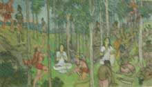 Hanuman V, Painting by J D Gondhalekar