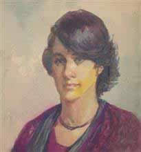 Portrait of a lady in Sepia, Painting by J D Gondhalekar