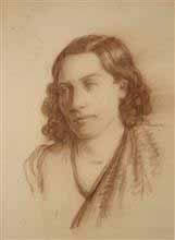 Portrait of a lady in Sepia, Painting by J D Gondhalekar