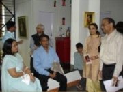 Rathi family with Mr. and Mrs. John Fernandes at Indiaart Gallery