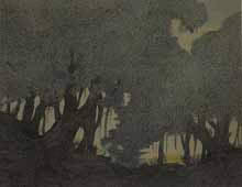 Landscape Painting by K. B. Kulkarni, Water Colour on Paper, 10 x 13 inches