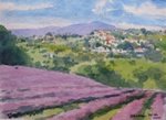 Almond Garden in Kashmir, Kashmir & Himachal, Painting by M. K. Kelkar, Watercolour on Paper, 10.5 X 14