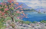 View Lakes, Rivers, Seascapes Paintings  by M. K. Kelkar