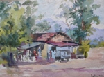 Village, Kashmir & Himachal, Painting by M. K. Kelkar, Watercolour on Paper, 13.5 X 20