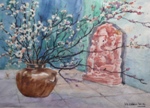 Ganesh, Still Life Painting by M. K. Kelkar, Watercolour on Paper, 13 X 19