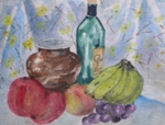 Still Life, Still Life Painting by M. K. Kelkar, Watercolour on Paper, 11 X 14