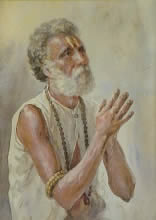 Prayer, Painting by N. R. Sardesai