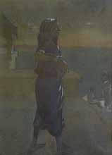 Moon Light, Portrait Painting by S. L. Haldankar