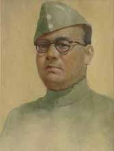 Subhashchandra Bose, Painting by S. L. Haldankar