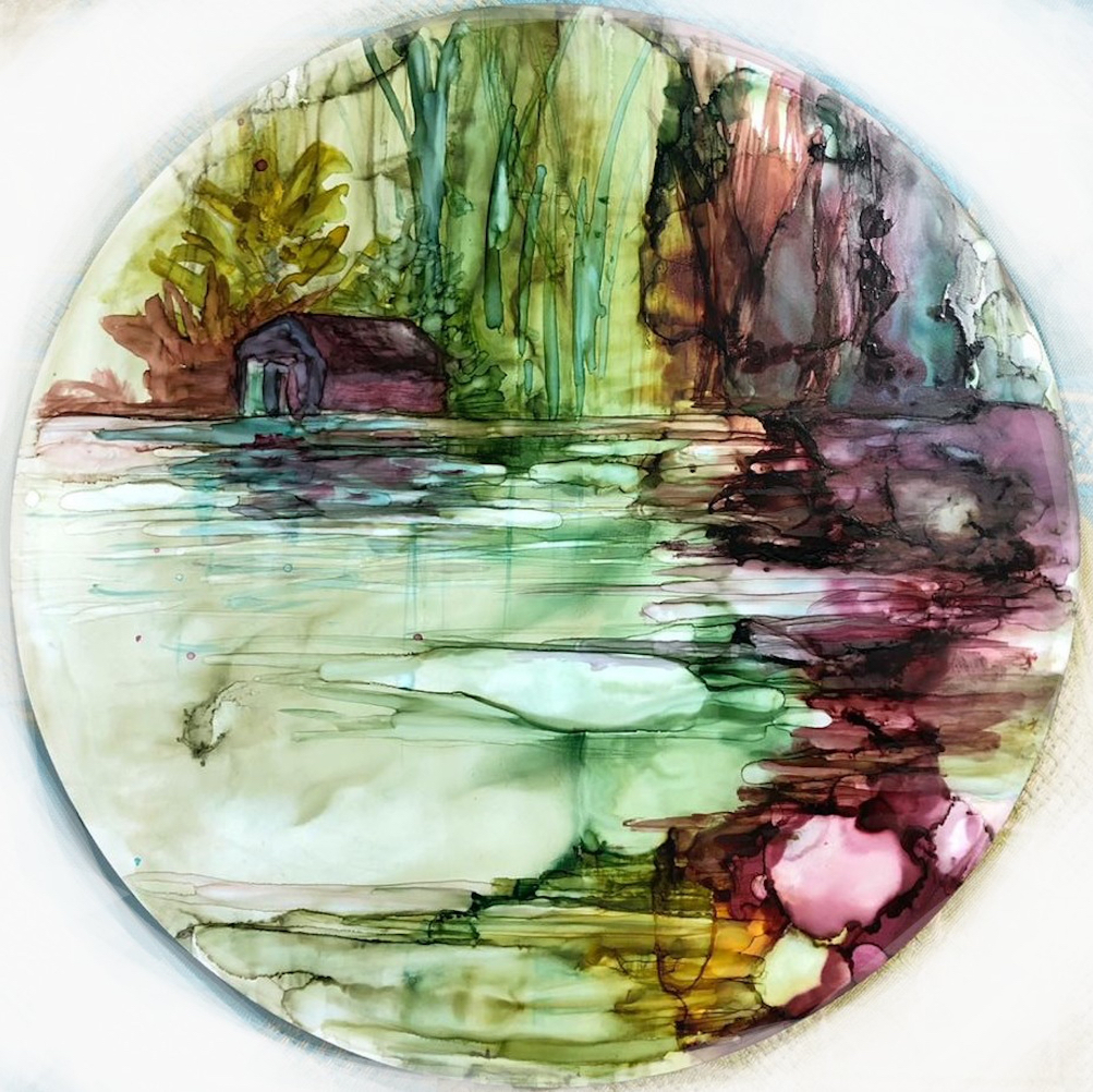 Painting by Varsha Shukla - Land Unknown