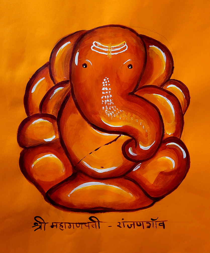 Painting by Varsha Shukla - Shri MahaGanpati
