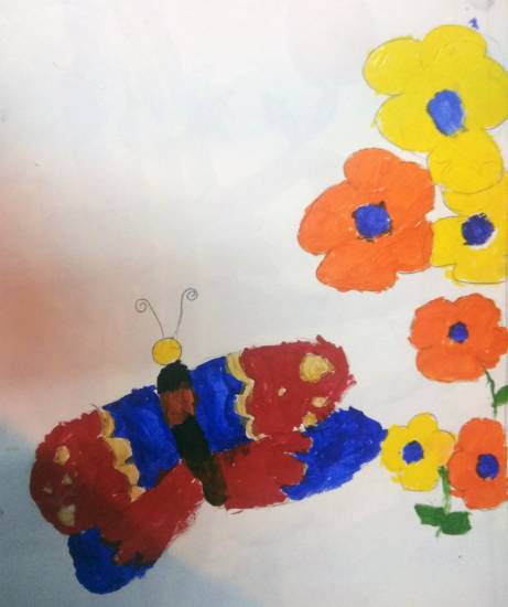 Painting by Krutika Laxman Bhatadye - Flowers