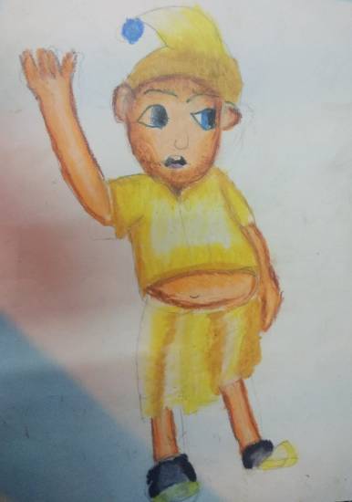 Painting by Krutika Laxman Bhatadye - Joker