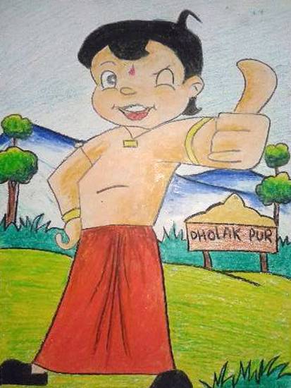 Painting by Sutapa Sarkar - Chotta Bheem