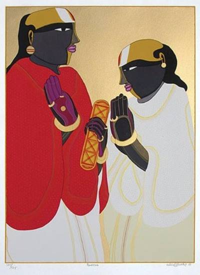 Limited Edition Print by Thota Vaikuntam - Panditas