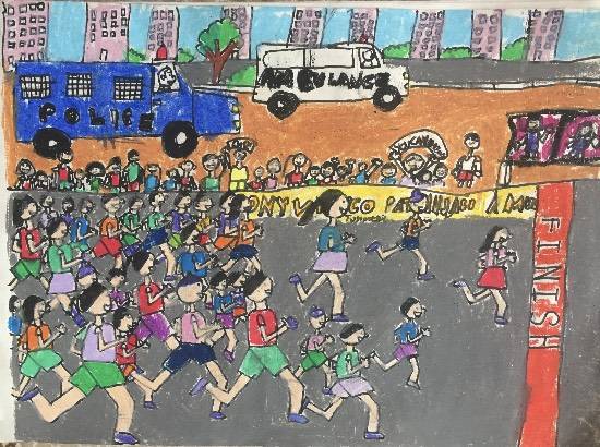 Painting by Pratyush Kuldeepsinh Jagtap - Sports day