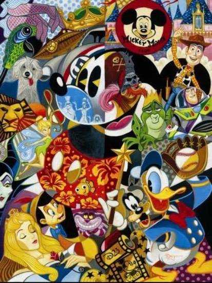 Painting by Shrinkhla Sonkar - Cartoon Characters