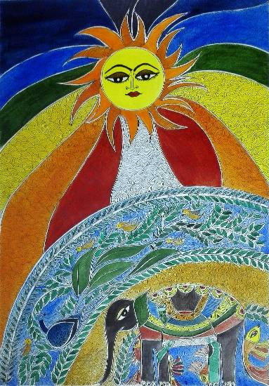 Painting by Nehal Shah - The Surya